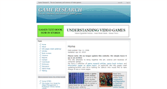 Desktop Screenshot of game-research.com